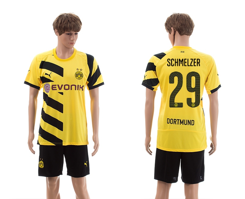2014-15 Dortmund 29 Schmelzer Home Jerseys