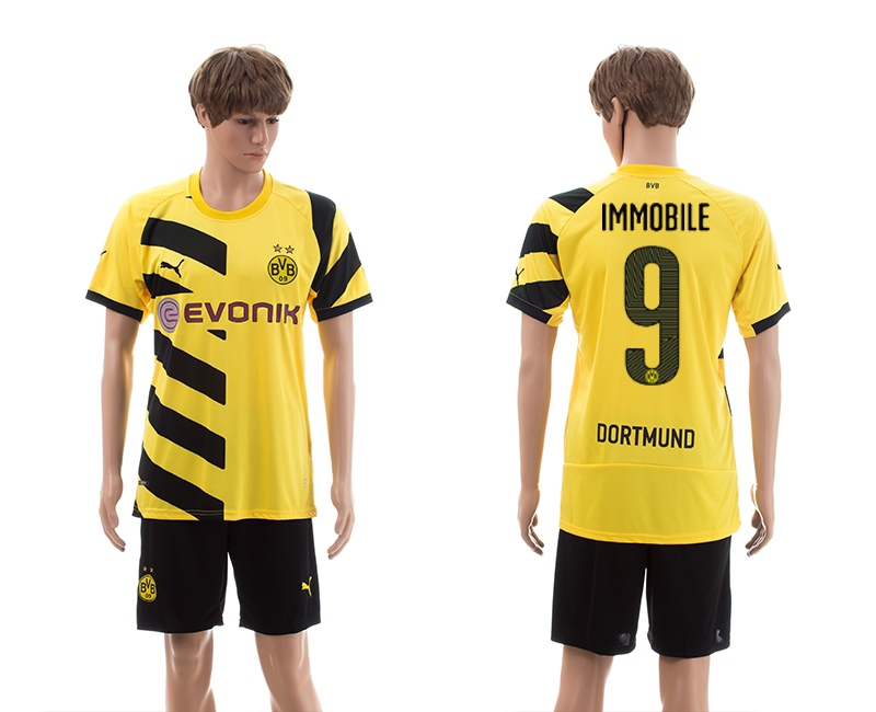 2014-15 Dortmund 9 Immobile Home Jerseys