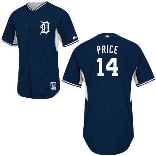 Tigers 14 Price Blue New Cool Base Jerseys