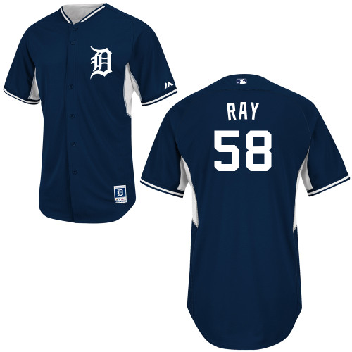 Tigers 58 Ray Blue New Cool Base Jerseys