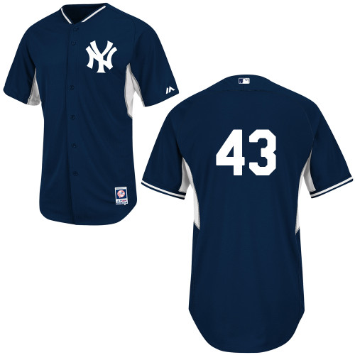 Yankees 43 Blue New Cool Base Jerseys