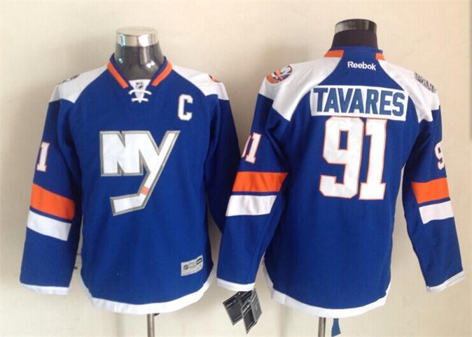 Islanders 91 Tavares Blue 2015 Stadium Jerseys