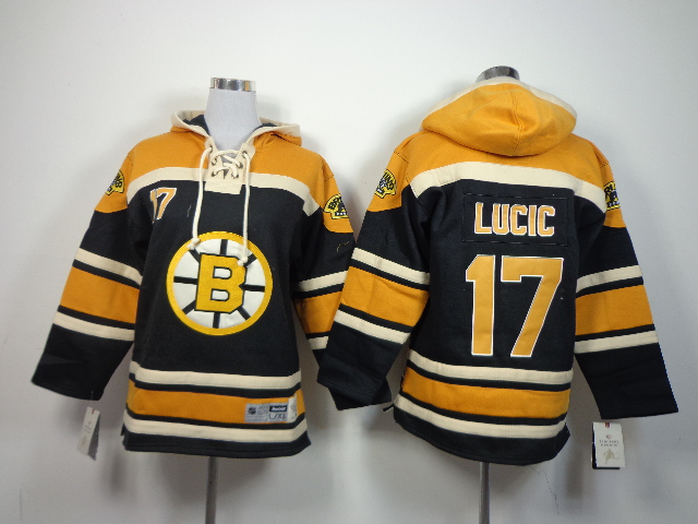 Bruins 17 Lucic Black Hooded Youth Jersey