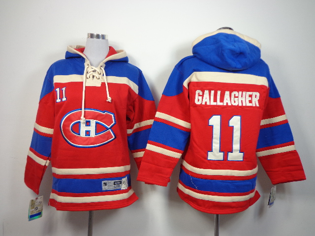 Canadiens 11 Gallagher Red Hooded Youth Jersey