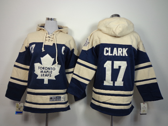 Maple Leafs 17 Clark Blue Hooded Youth Jersey