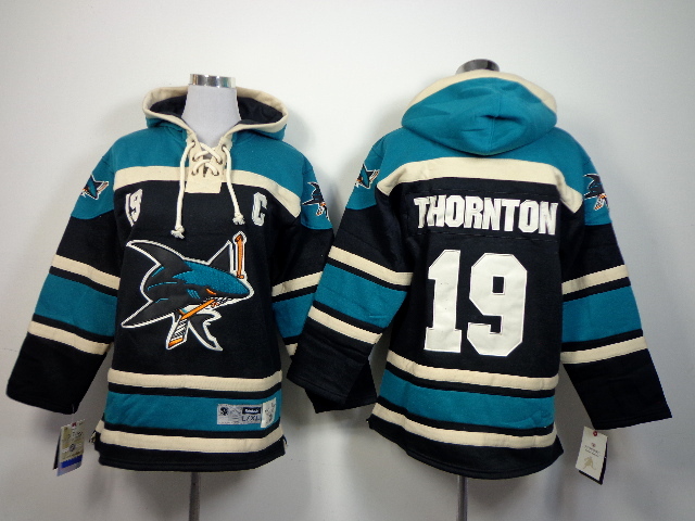 Sharks 19 Thornton Black Hooded Youth Jersey