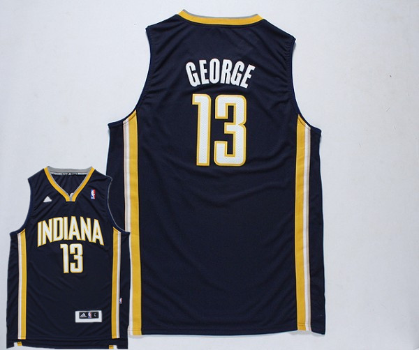 Pacers 13 George Navy Blue New Revolution 30 Jerseys