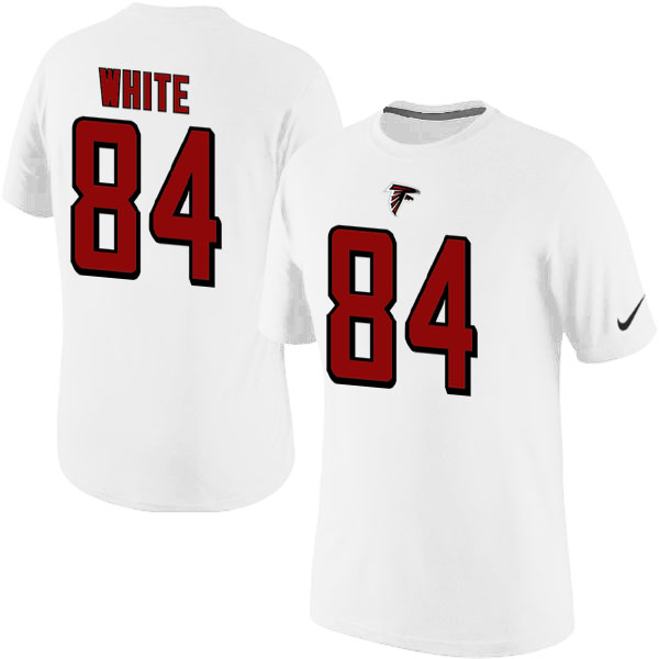 Nike Atlanta Falcons 84 White Name & Number T Shirt White02