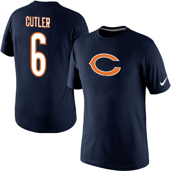 Nike Chicago Bears 6 Culter Name & Number T Shirt Blue01