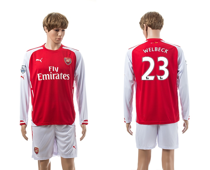 2014-15 Arsenal 23 Welbeck Home Long Sleeve Jerseys