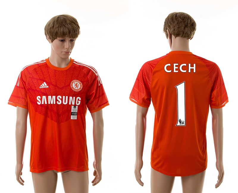 2014-15 Chelsea 1 Cech Goalkeeper Jerseys