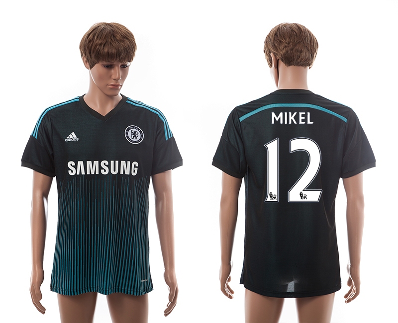2014-15 Chelsea 12 Mikel Third Away Thailand Jerseys