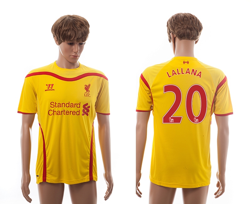2014-15 Liverpool 20 Lallana Away Thailand Jerseys 2014-15 Liverpool 20 Lallana Away Thailand Jerseys