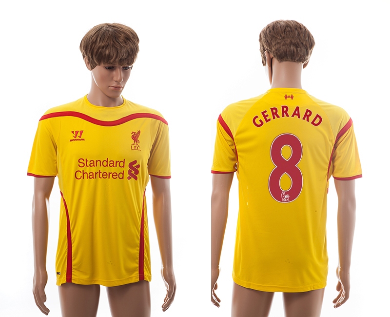 2014-15 Liverpool 8 Gerrard Away Thailand Jerseys 2014-15 Liverpool 8 Gerrard Away Thailand Jerseys