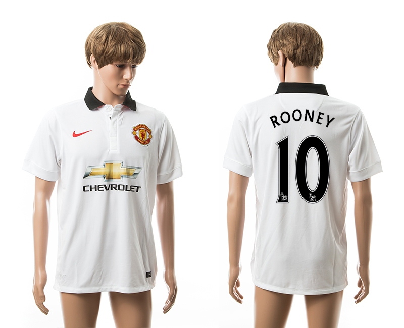 2014-15 Manchester United 10 Rooney Away Thailand Jerseys