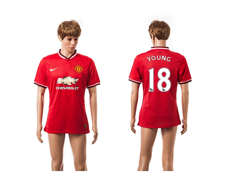 2014-15 Manchester United 18 Young Home Thailand Jerseys