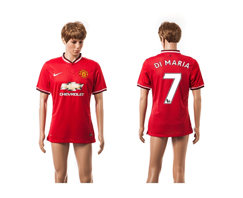 2014-15 Manchester United 7 Di Maria Home Thailand Jerseys
