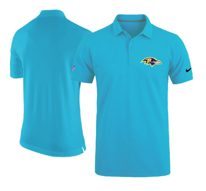 Nike Baltimore Ravens Coaches Performance Polo Light Blue