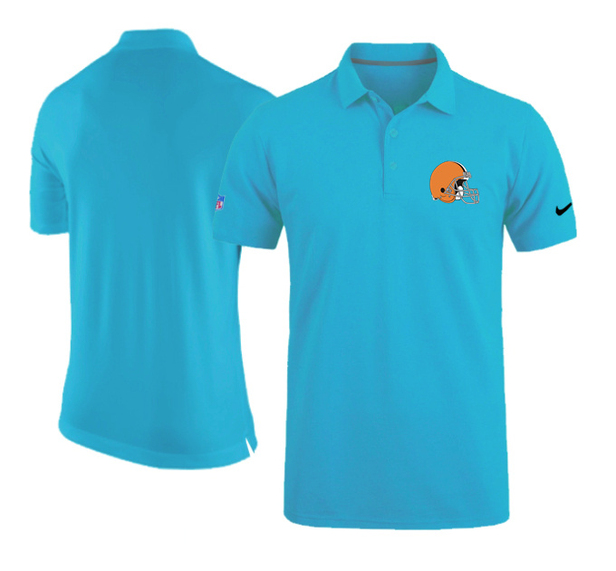 Nike Cleveland Browns Coaches Performance Polo Light Blue