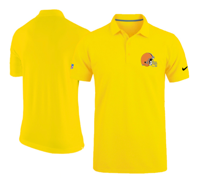Nike Cleveland Browns Coaches Performance Polo Yellow
