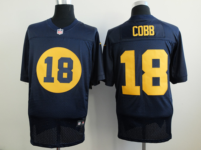 Nike Packers 18 Cobb Blue Elite Jerseys
