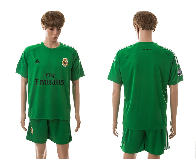 2014-15 Real Madrid Green Goalkeeper Soccer Jersey