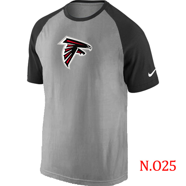 Nike Atlanta Falcons Ash Tri Big Play Raglan T Shirt Grey&Black