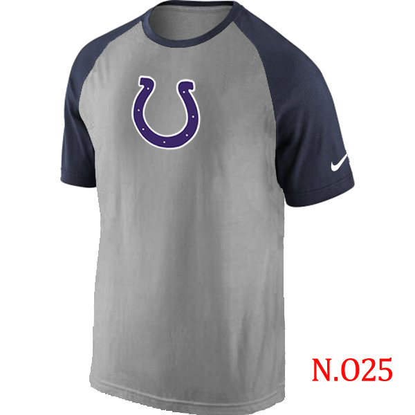 Nike Indianapolis Colts Ash Tri Big Play Raglan T Shirt Grey&Navy