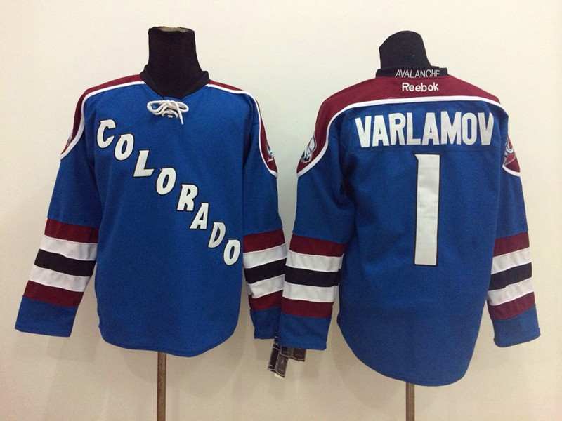 Avalanche 1 Varlamov Blue Jerseys