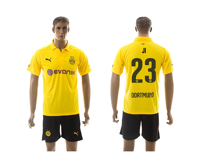 2014-15 Dortmund 23 Ji Third Away Soccer Jersey