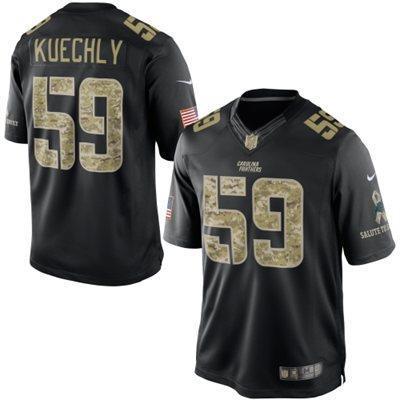 Nike Panthers 59 Kuechly Black Salute To Service Limited Jerseys