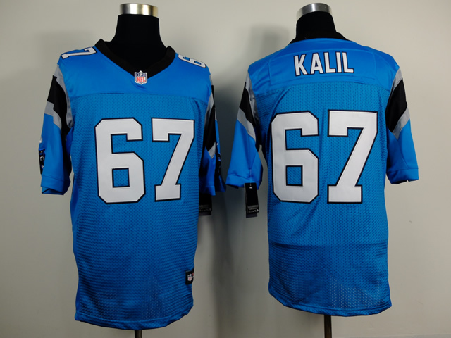 Nike Panthers 67 Kalil Light Blue Elite Jerseys