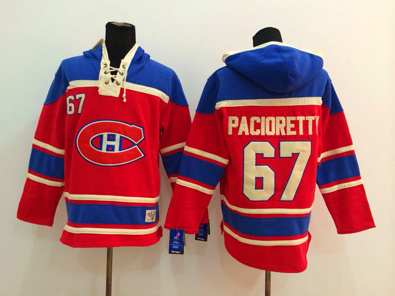 Canadiens 67 Max Pacioretty Red All Stitched Hooded Sweatshirt