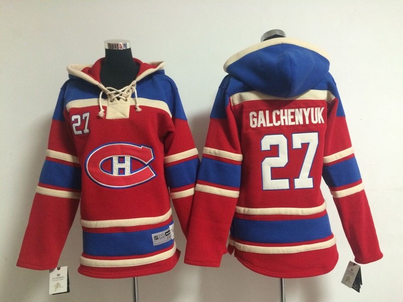 Canadiens 27 Galchenyuk Red Youth Hooded Jersey