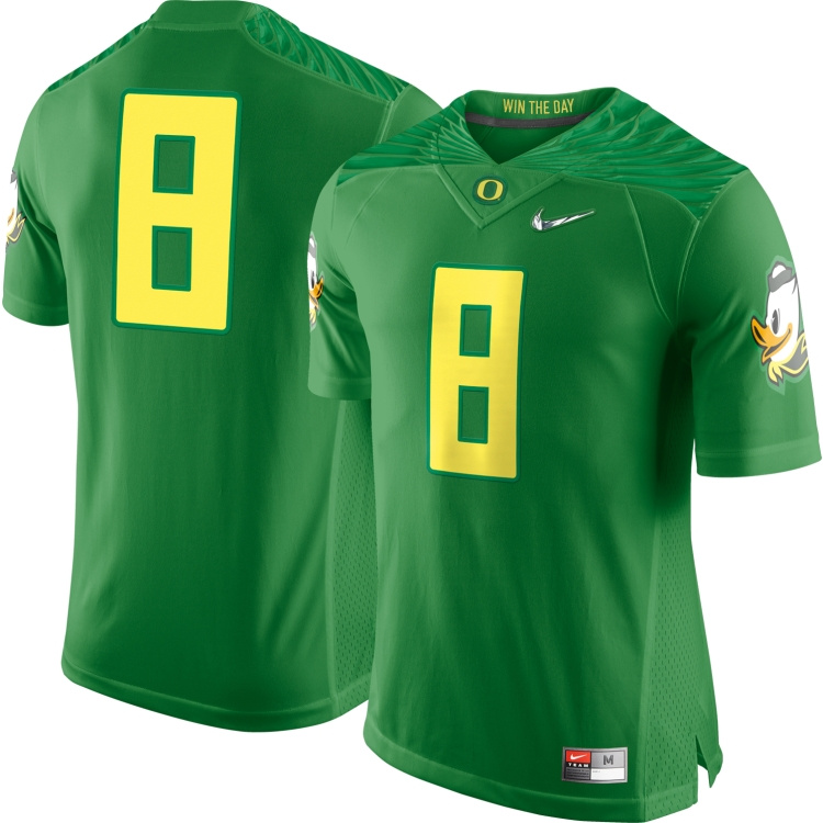 Oregon Ducks 8 Marcus Mariota With Diamond Logo Green College Jerseys