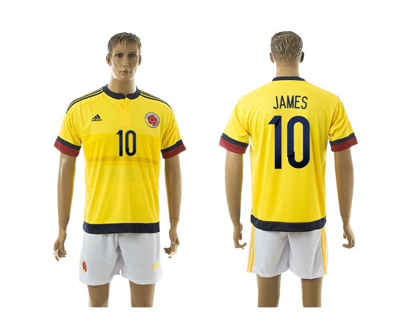2014-15 Columbia 10 James Home Soccer Jersey