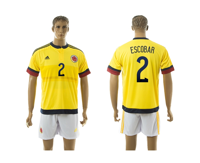 2014-15 Columbia 2 Escobar Home Soccer Jersey