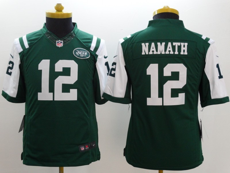 Nike Jets 12 Namath Green Youth Limited Jerseys Nike Jets 12 Namath Green Youth Limited Jerseys