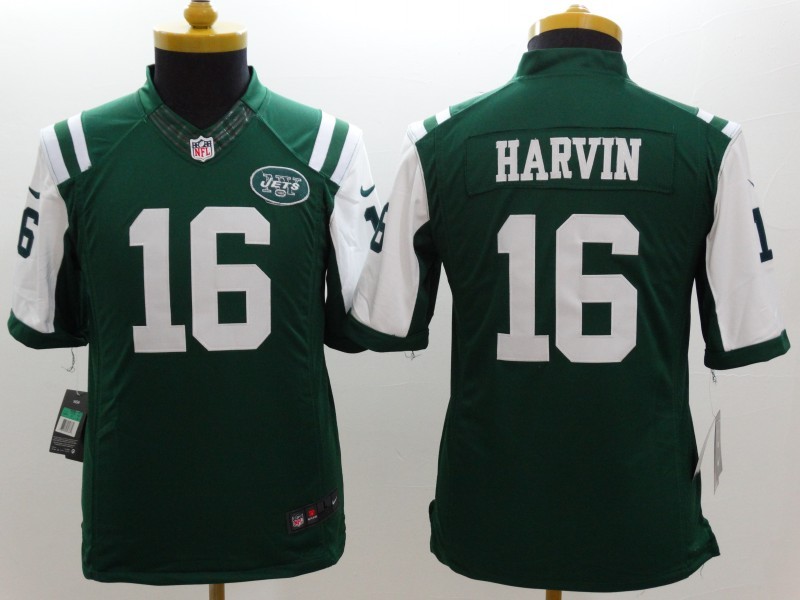 Nike Jets 16 Harvin Green Youth Limited Jerseys