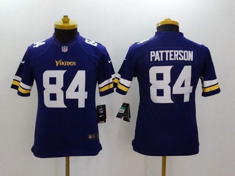 Nike Vikings 84 Patterson Purple Youth Limited Jerseys Nike Vikings 84 Patterson Purple Youth Limited Jerseys