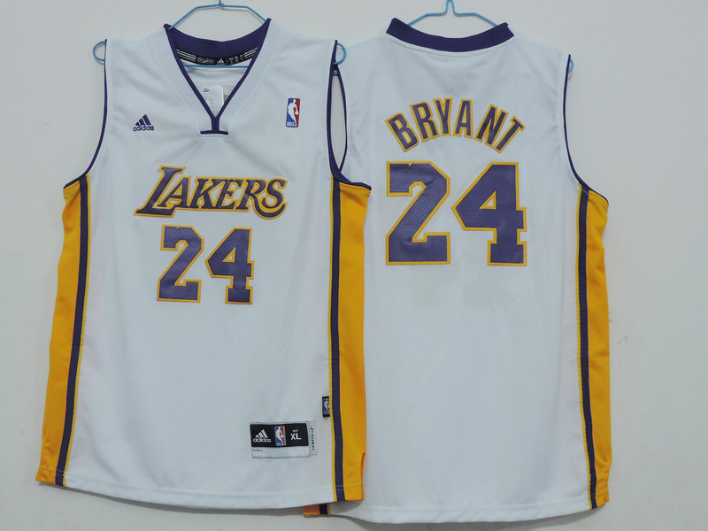 Lakers 24 Bryant White Youth Jersey Lakers 24 Bryant White Youth Jersey