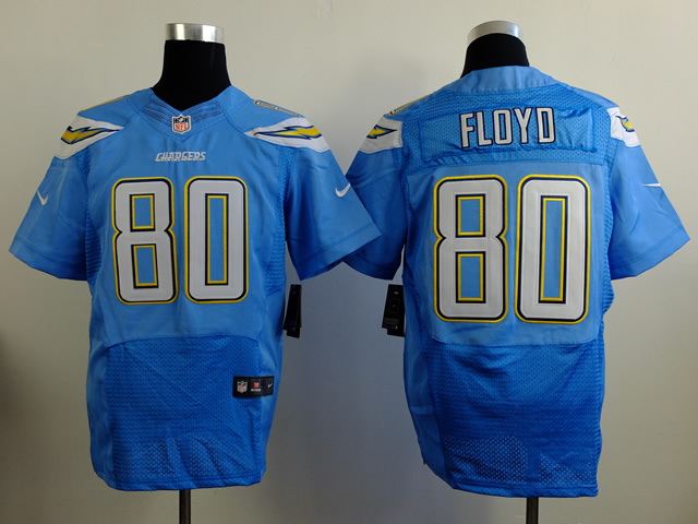 Nike Chargers 80 Floyd Light Blue Elite Jerseys - Click Image to Close