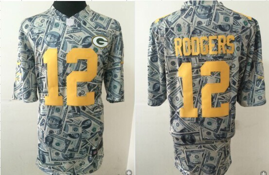 Nike Packers 12 Rodgers US Dollar Fashion Elite Jerseys
