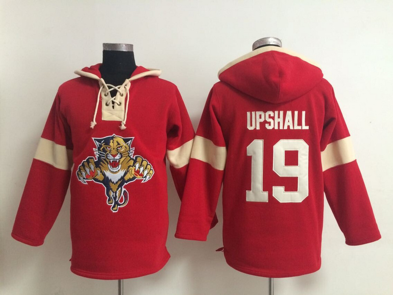 Panthers 19 Upshall Red Hooded Jerseys