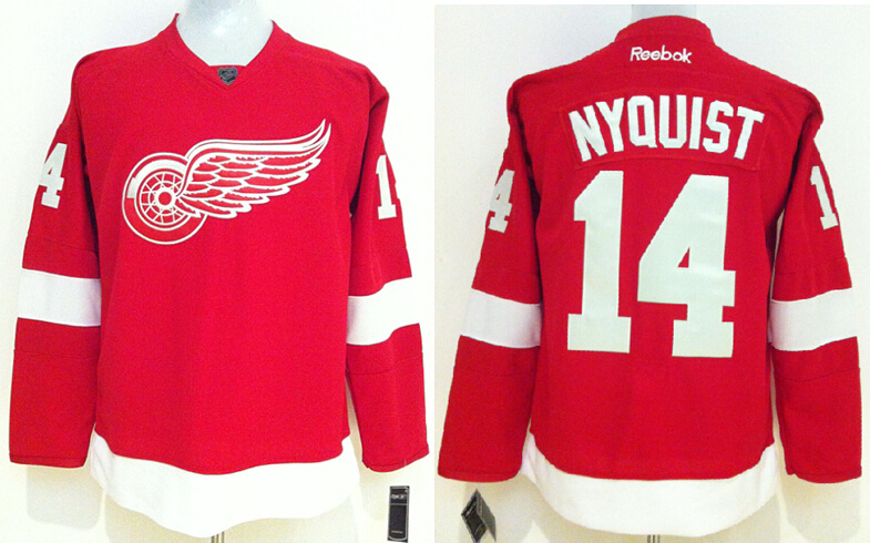 Red Wings 14 Nyquist Red Jerseys