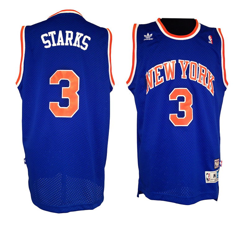 Knicks 3 Starks Blue Swingman Jersey