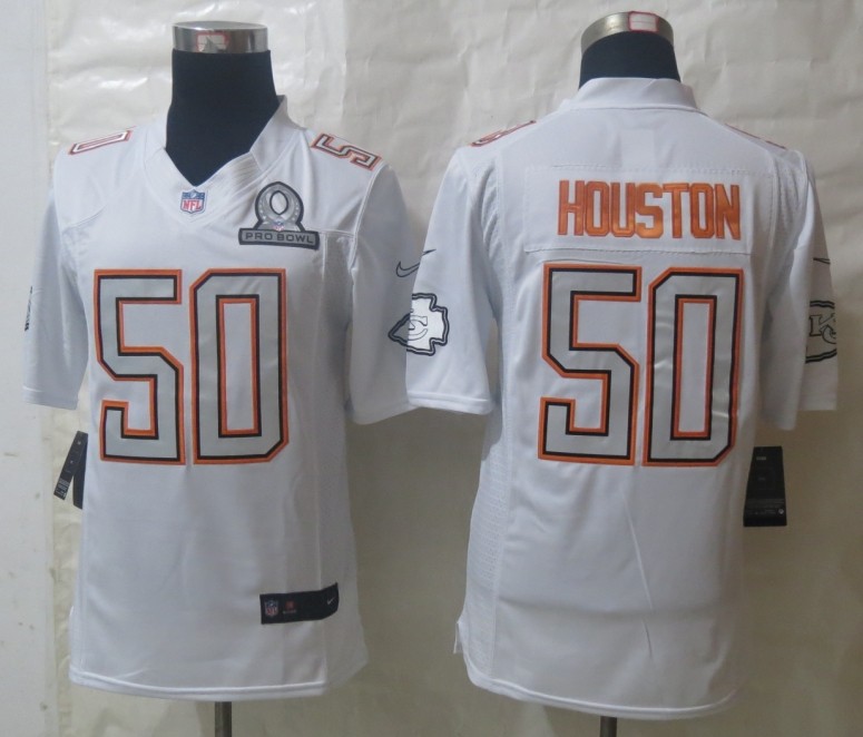 Nike Chiefs 50 Houston White 2014 Pro Bowl Jerseys
