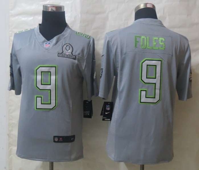 Nike Eagles 9 Foles Grey 2014 Pro Bowl Jerseys