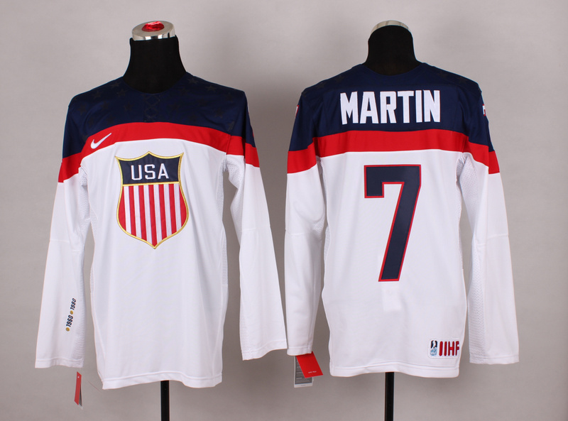 USA 7 Martin White 2014 Olympics Jerseys - Click Image to Close