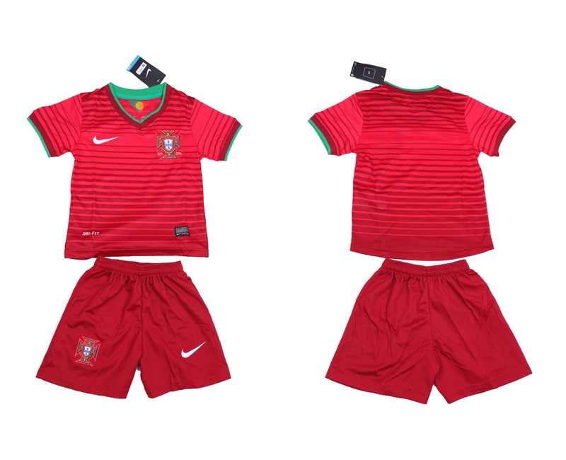 2014 World Cup Portugal Home Kids Jerseys